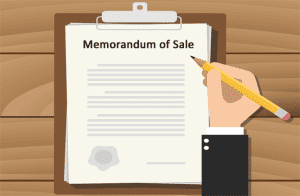 Memorandum of Sale