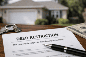 What is a deed restriction?