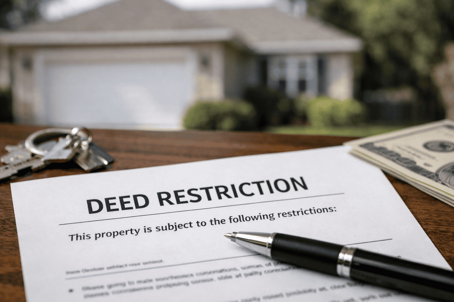 What is a deed restriction?